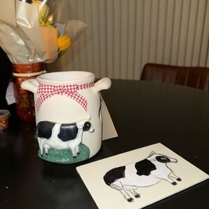 Cow tart burner with a free kid cow art